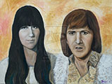 Young Sonny and Cher Portrait
