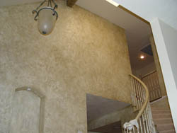 Living Room Wall and Staircase